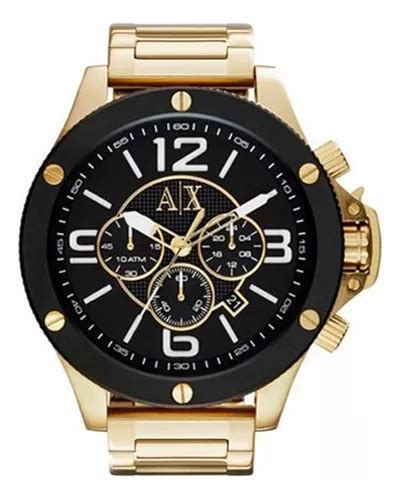 reloj armani exchange dorado ax1511|Armani Exchange Reloj Hombre, Movimiento cronógrafo, caja .